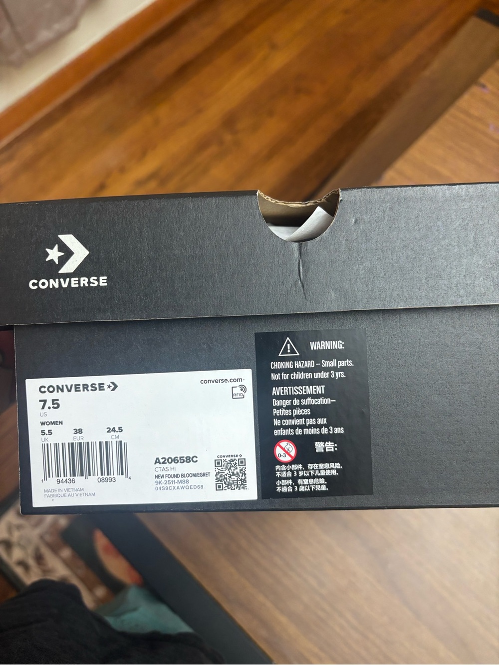 Converse Light Pink High Top Sneakers - Picture 4 of 4